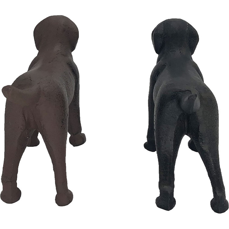 Red Barrel Studio® Iron Labrador Dog Statues Wayfair
